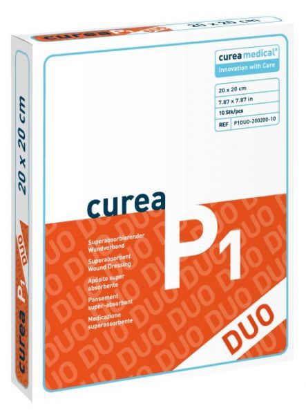 CUREA P1 duo superabsorb.Wundaufl.ste.20x20 cm